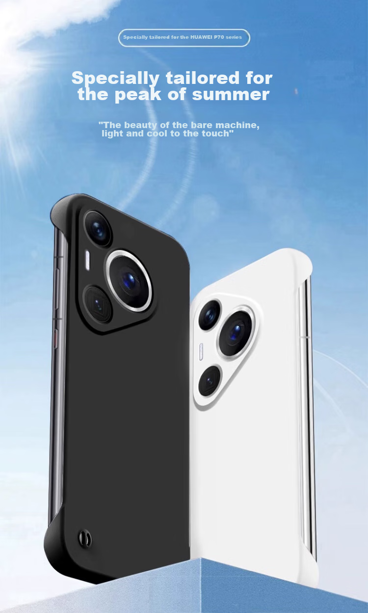 POZZO Ультратонкий матовый чехол для Huawei Pura70Pro/70Pro+, безрамочная защитная накладка для Huawei MateP70Pro, противоударный, с рассеиванием тепла, простой дизайн для мужчин и женщин, звездная ночь черный