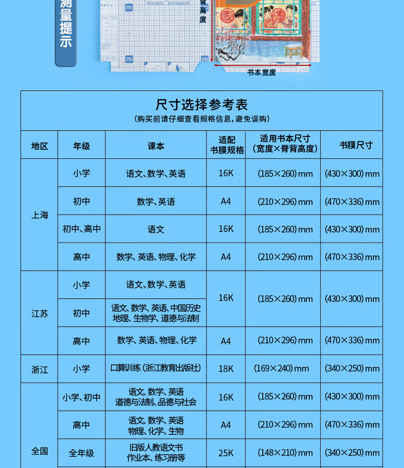 11，得力(deli)16K/10頁透明磨砂自粘包書皮包書膜帶切角  附帶姓名貼裝開學文具/VM403生日禮物