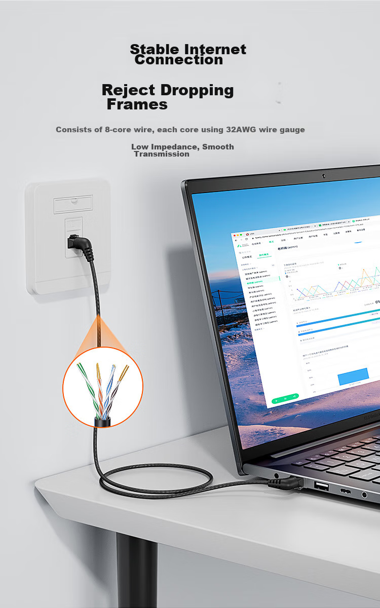 Сетевой кабель CABLE CREATION CL0372, тонкий CAT6A, 10 Гбит/с, 360-градусный правый угол, 1 м
