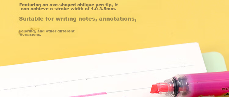 Маркер Pentel SXS15, выдвижной, для журналов, большой емкости, перезаправляемый, флуоресцентный, 4.5 мм, небесно-голубой