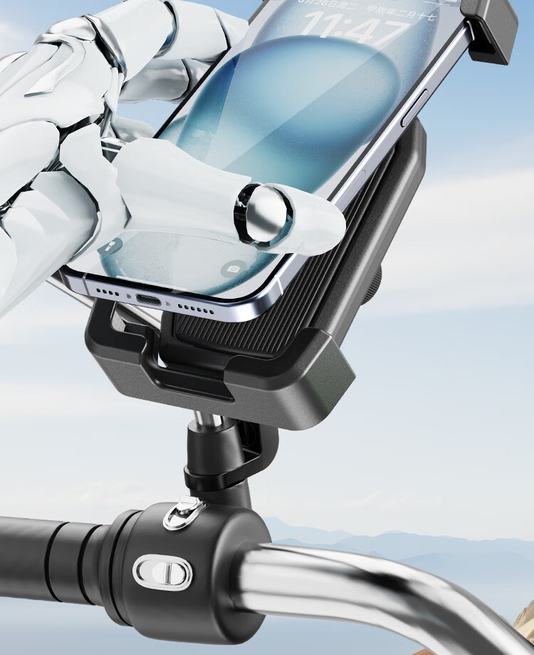 Крепление для телефона Move iron на электровелосипед, мотоцикл, универсальный кронштейн для навигации, стиль зеркала заднего вида, быстросъемный