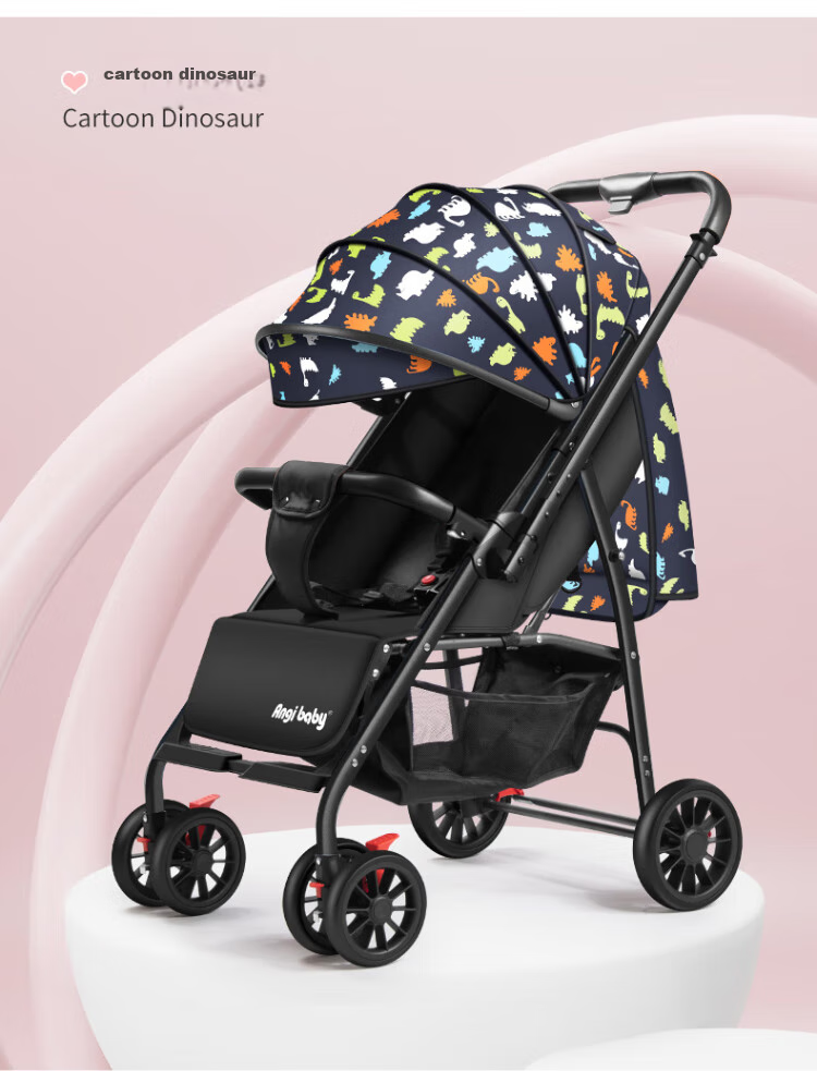Детская коляска ANGI BABY, складная, с амортизацией, реверсивная