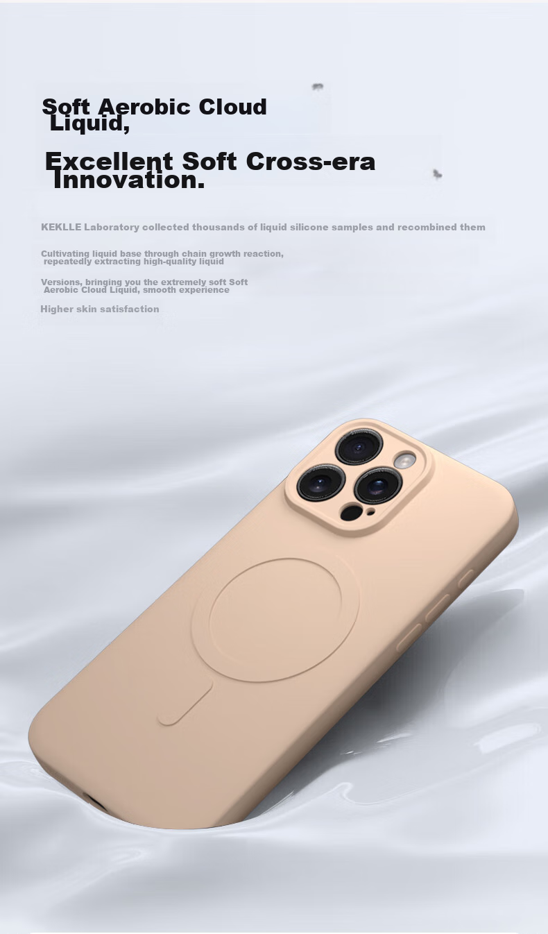 Чехол KEKLLE с магнитной защитой для iPhone 14, противоударный, силиконовый, черный