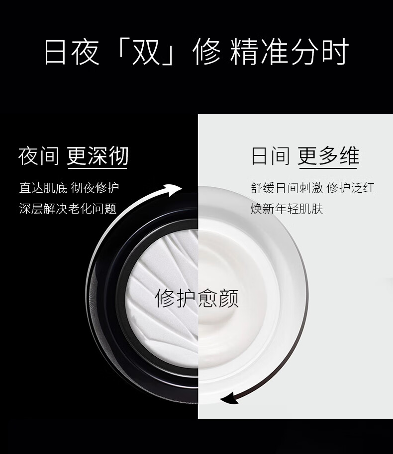 赫莲娜HR黑绷带白绷带面霜50ml+绿宝瓶精华50ml礼盒护肤品生日礼物