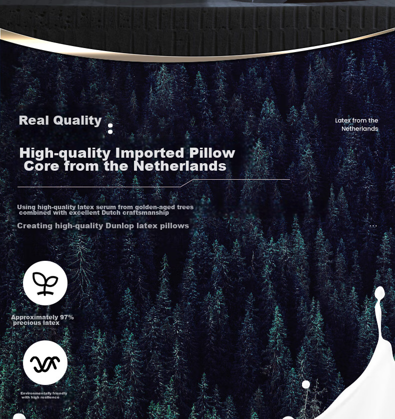 Подушка Dunlopillo Gaiya Sleep Wave, натуральный латекс, импорт из Нидерландов, 35x55 см