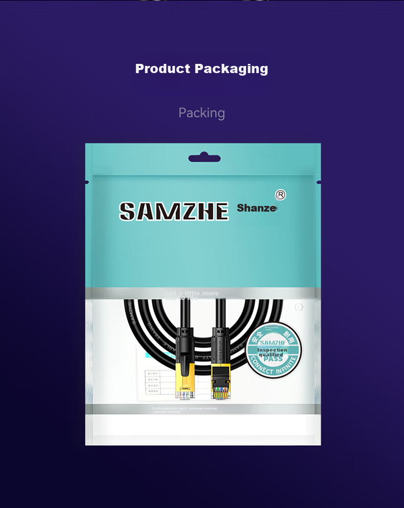 Кабель Ethernet SAMZHE Cat 8