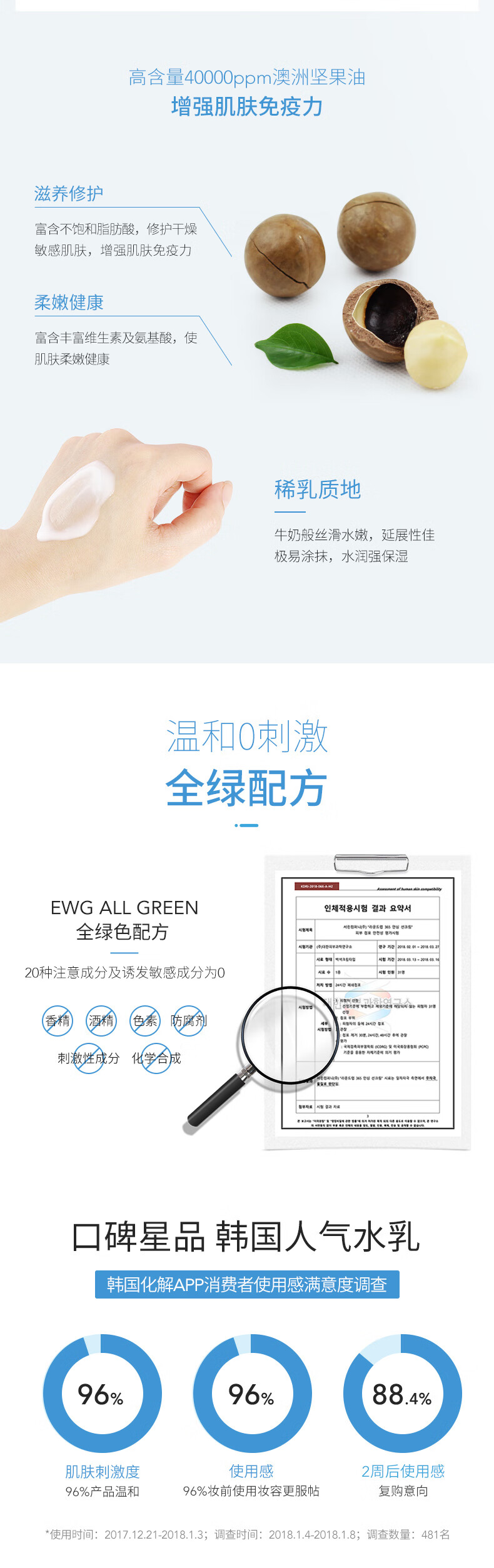 柔恩莱 韩国ROUND LAB独岛水乳套装学生爽肤水乳液敏肌护肤品水乳两件套 水乳洁面礼盒装三件套