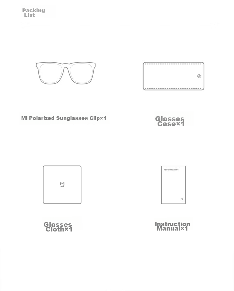 Солнцезащитные очки Mijia Polarized Sunglasses Clip-On, портативные, поляризованные, с защитой от УФ-лучей, для мужчин и женщин