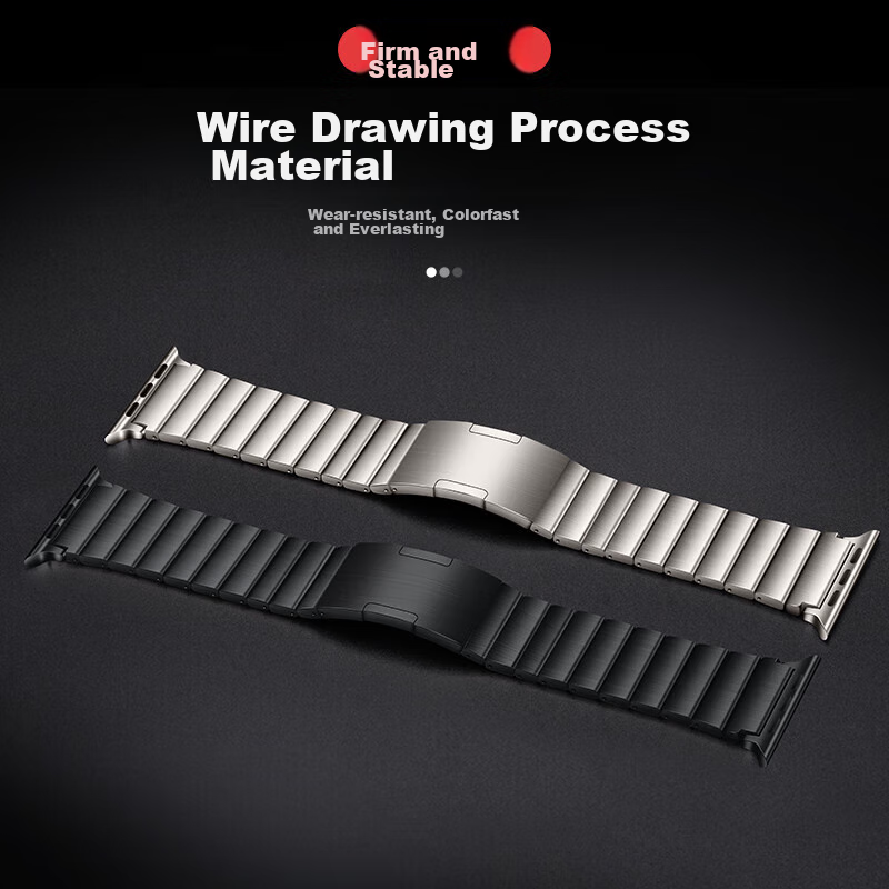 Ремешок Weiqiantu для Apple Watch Ultra2/S10/S9/8/7/SE/6, из чистого титана, с быстросъемными застежками-бусинами, серебристый, 49/45/44 мм