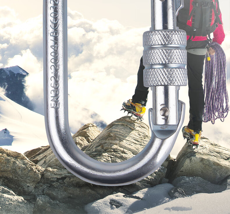 Веревка страховочная стальная Geermu Outdoor Escape, 8 мм, для спуска, с обвязкой, комплект 10 метров