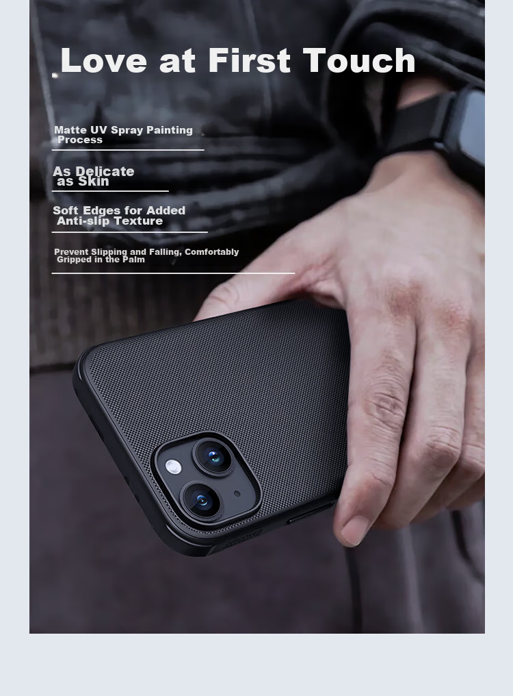 Магнитный чехол NILLKIN Super Frosted Shield Pro для Apple iPhone 15, черный