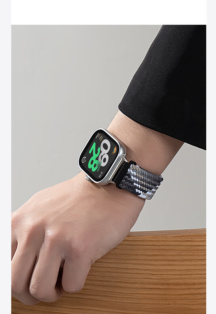 Ремешок CHENSONG для Xiaomi Smart Band 9 Pro/8 Pro, Redmi Watch 6/5/4, плетеный, с магнитной застежкой, черный шоколад