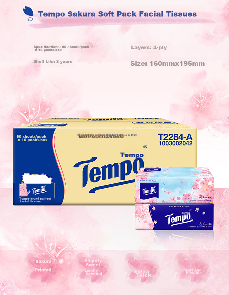 Бумажные платочки TEMPO