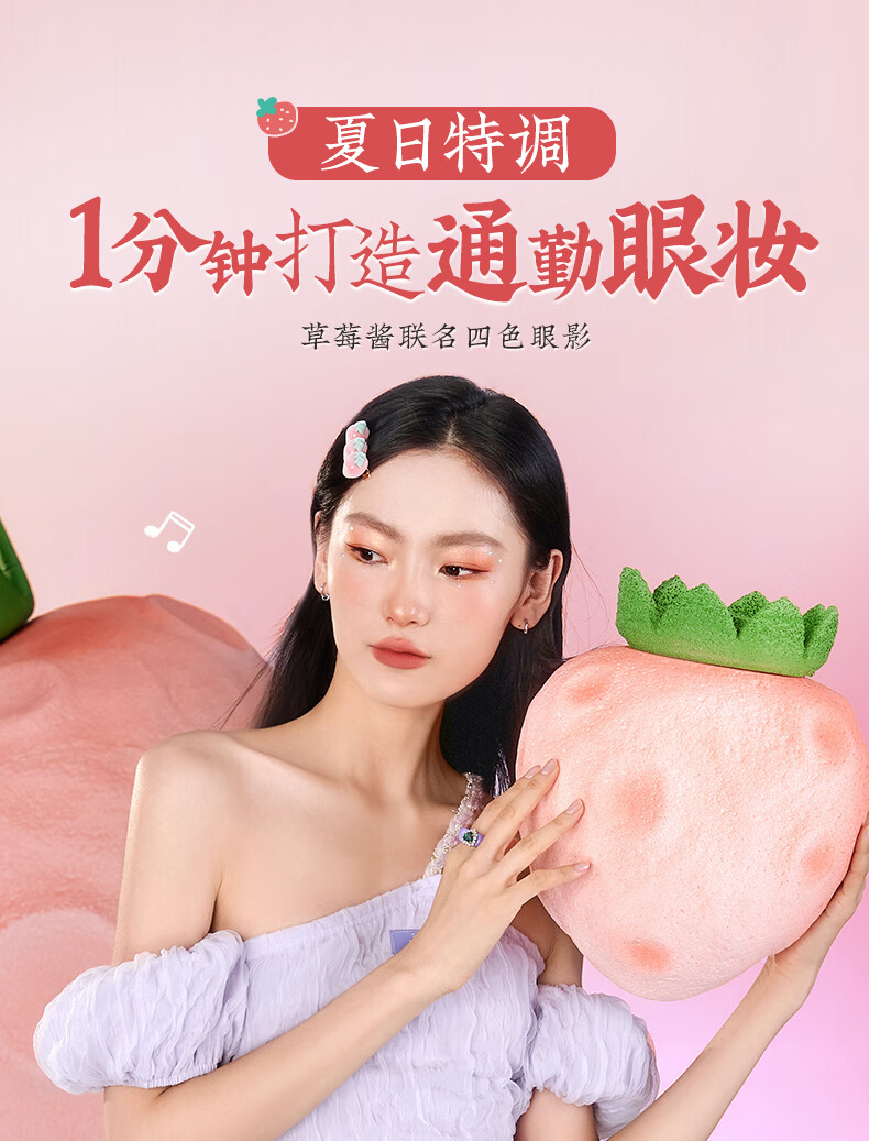美康粉黛四色眼影盘大地色哑光闪粉珠光懒人便携眼影橘子乐队4g