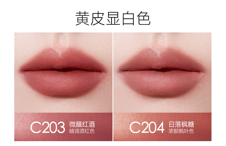 卡姿兰（Carslan）有色唇部精华唇霜唇釉口红轻雾感C209秋暮橙海4.5g 生日送礼物
