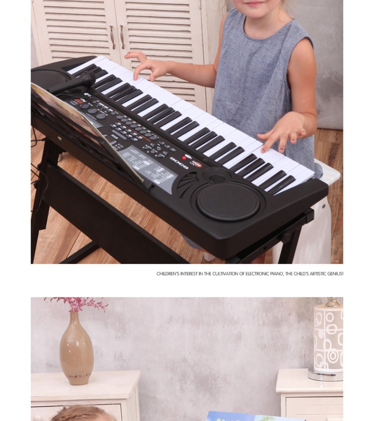 索迪儿童电子琴钢琴早教智能玩具可弹奏男孩女孩3-4-5-6岁生日礼物