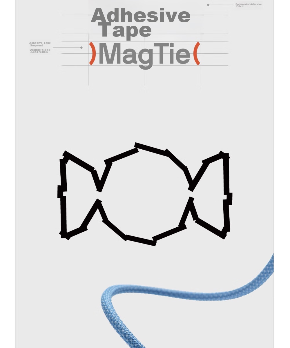 Кабель CANDYSIGN MagTie Candy Factory, 60W USB C-C, 1 метр, оранжевый