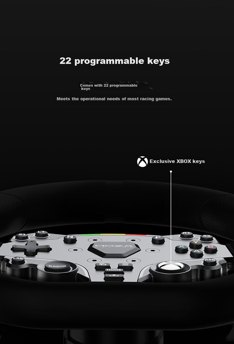 Игровой руль MOZA R3 для Xbox и ПК, с прямым приводом