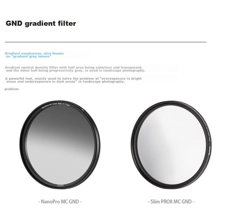 Светофильтр Haida NanoPro GND Gradient Filter, 77мм, для съемки восходов, закатов и параллельного света, совместим с объективами камер Canon, Nikon, Sony и других беззеркальных и зеркальных камер