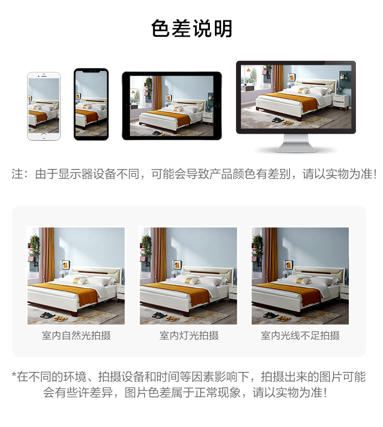 全友家居 (套装) 卧室家具组合套餐121806 1.8米床+121806-2床头柜*2+105069床垫+121807-2五门衣柜