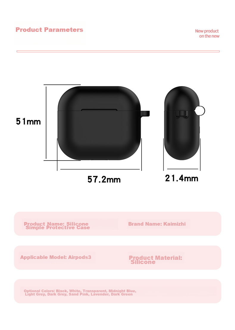 Чехол для AirPods 3 с крючком