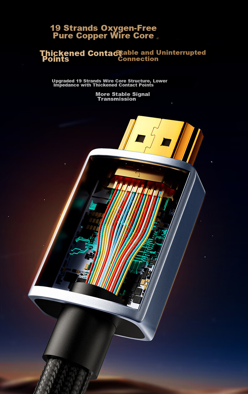 Кабель Llano HDMI версии 2.1, 8K60Hz 4K240Hz, высокоскоростное видеосоединение, совместим с HDMI2.0, для ноутбука, телевизора, проектора, монитора, 3 метра, с застежкой-липучкой