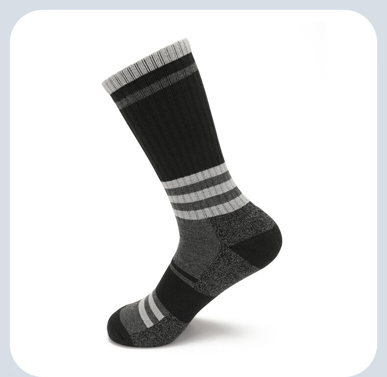 Носки TFO Merino Outdoor Socks, дышащие, из шерсти мериноса, для спорта, бега, хайкинга и альпинизма, мужские, темно-серые