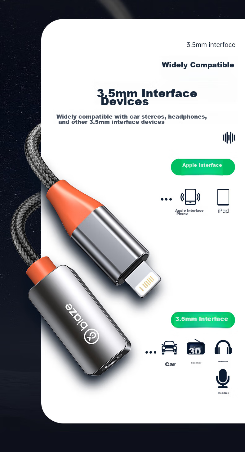 Переходник Lightning на 3.5 мм
