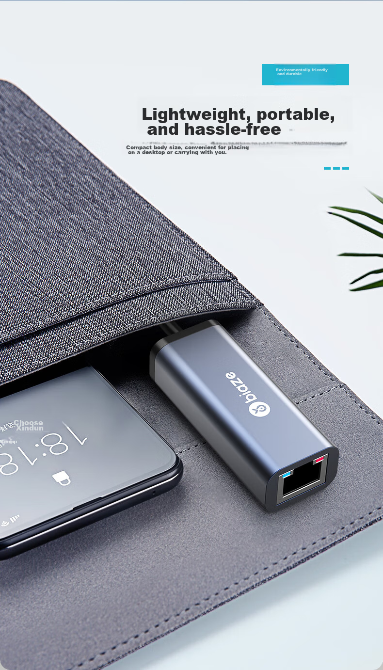 BIAZE USB 2.0 to RJ45 Ethernet Adapter, 100Mbps, без драйверов, проводная сетевая карта, совместимость с Apple Mac Huawei, внешний сетевой кабель