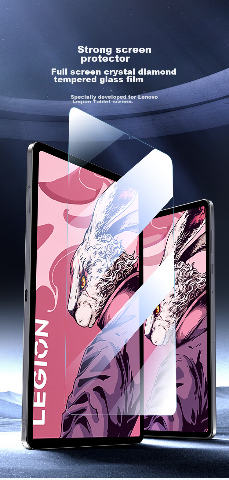 Защитная пленка BIAZE для Lenovo Legion Y700 (2025/24), закаленное стекло, высокая четкость, защита от отпечатков пальцев, износостойкая, защита от царапин
