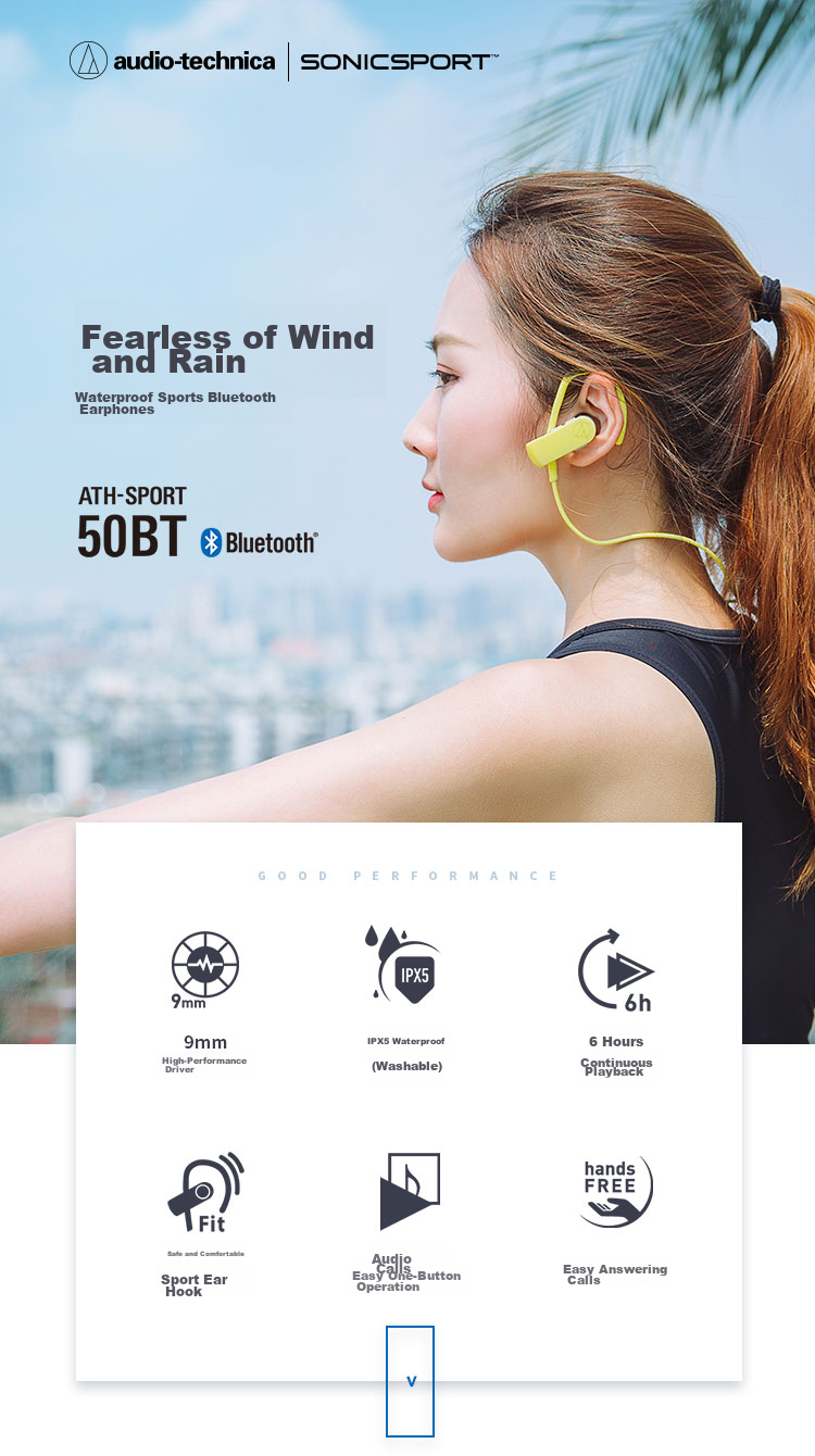 Беспроводные наушники Audio-Technica SPORT50BT, спортивные, водонепроницаемые, розовые