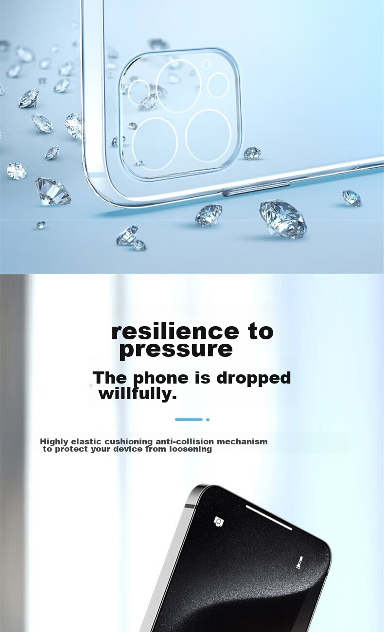 Чехол для iPhone 15 Pro Max ALittleFlower, ультратонкий, противоударный, мягкий, прозрачный, с полной защитой объектива, простой дизайн для мужчин и женщин