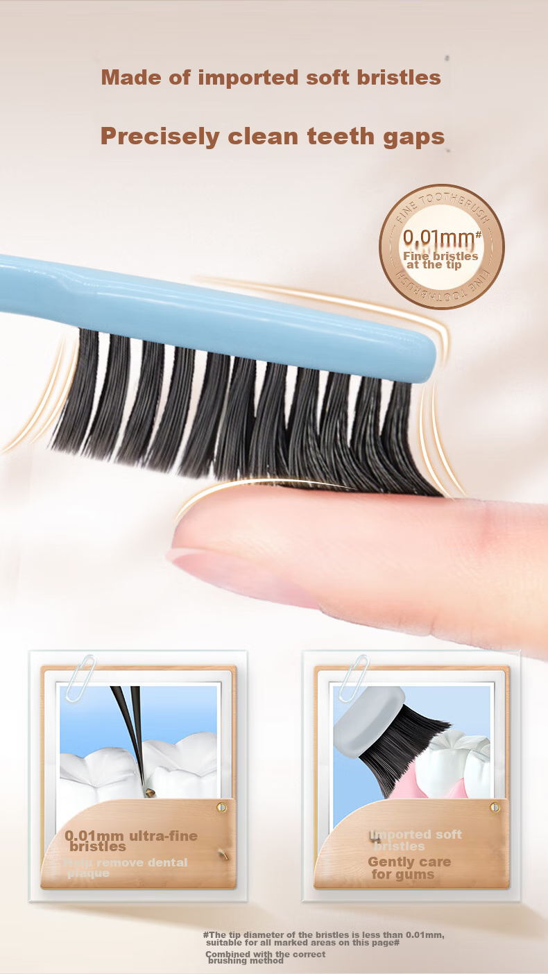 Зубная щетка DARLIE Charcoal Deep Cleaning, импортированный уголь, нано-угольная антибактериальная, 4 шт.