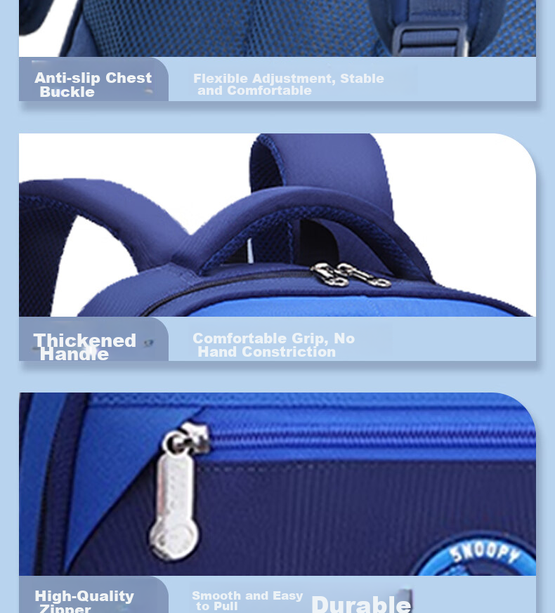 Детский рюкзак SNOOPY для девочек начальной школы, повседневный двусторонний рюкзак для мальчиков средней школы, розовый, маленький размер