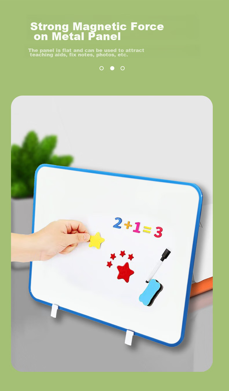 Flybook Desktop Whiteboard with Stand, Handheld, Double-Sided Erasable Writing Board, Portable Soft Edge Children's Small Blackboard, Home Memo Board, Office Planner Board, Live Streaming Room Prompt Board