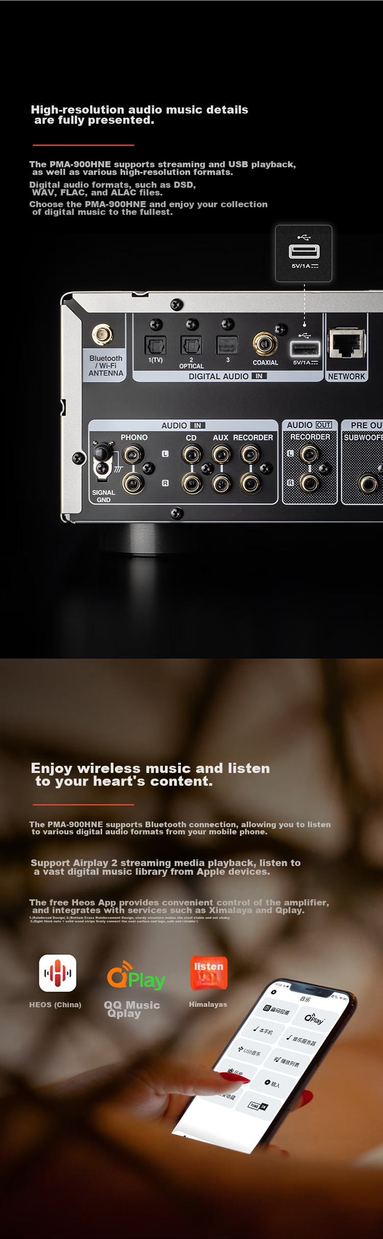 Сетевой Hi-Fi усилитель