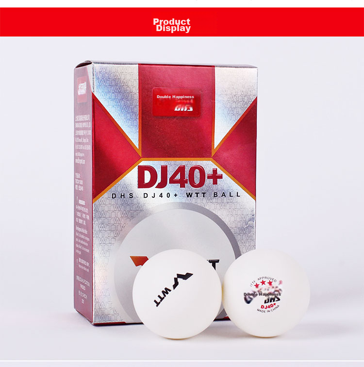 Мячи для настольного тенниса DHS Competition-Selected DJ Sanxing, WTT Tournament (6 шт.)