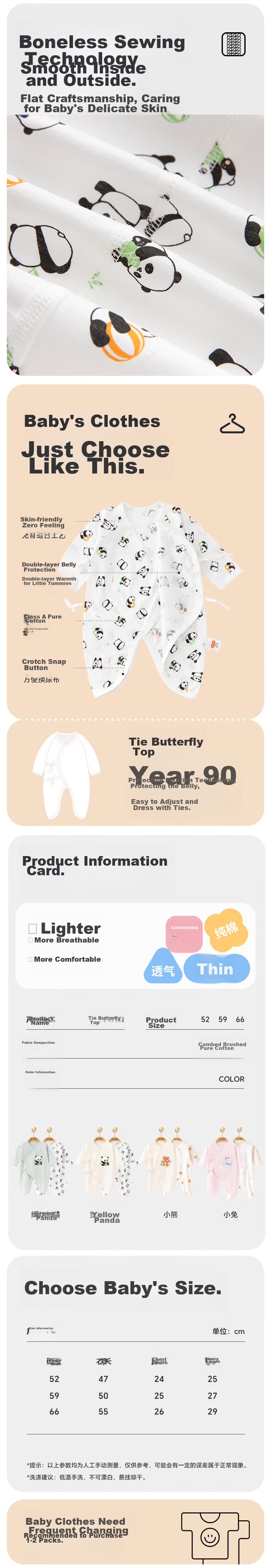 Детский комбинезон Babyprints, 2 шт., с длинным рукавом, мягкий хлопок, класс А, с рисунком "Зайчик", размер 66