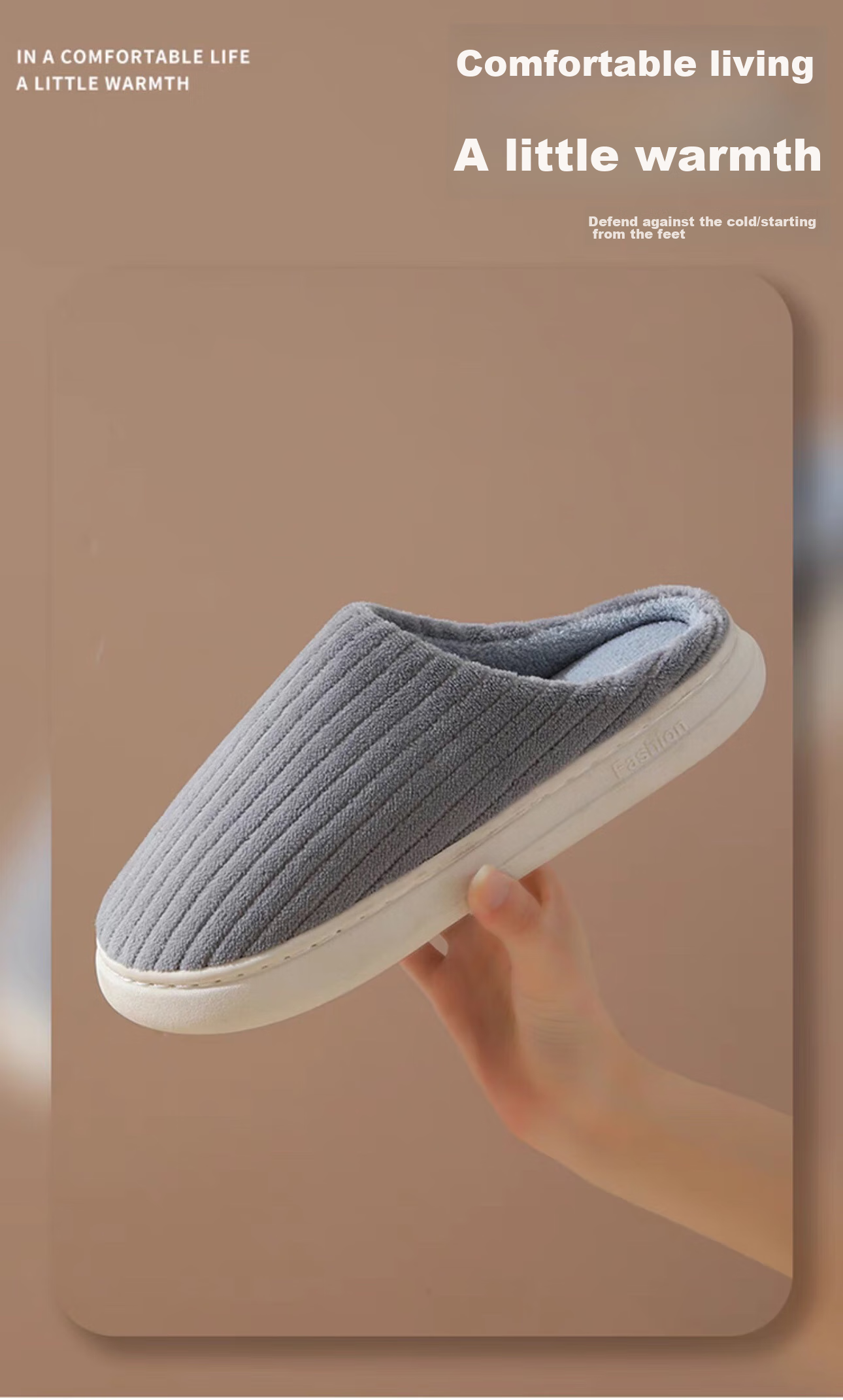 Домашние тапочки FOOTOPPO, зимние шерстяные тапочки для мужчин, домашняя обувь, мужские тапочки, зимние теплые тапочки на толстой подошве
