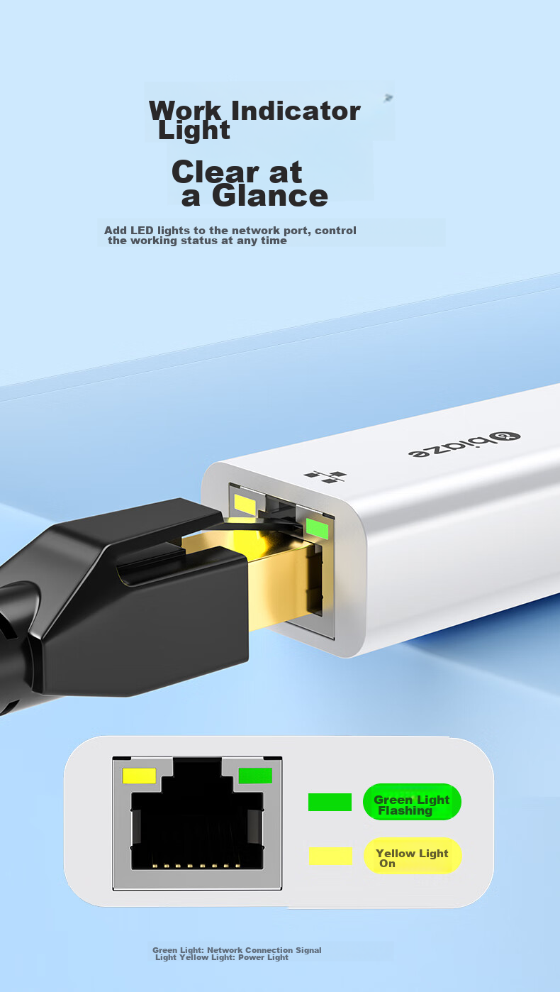 Сетевой адаптер BIAZE USB - RJ45 Ethernet, 100 Мбит/с, драйверы не требуются, для Apple, Huawei, Switch