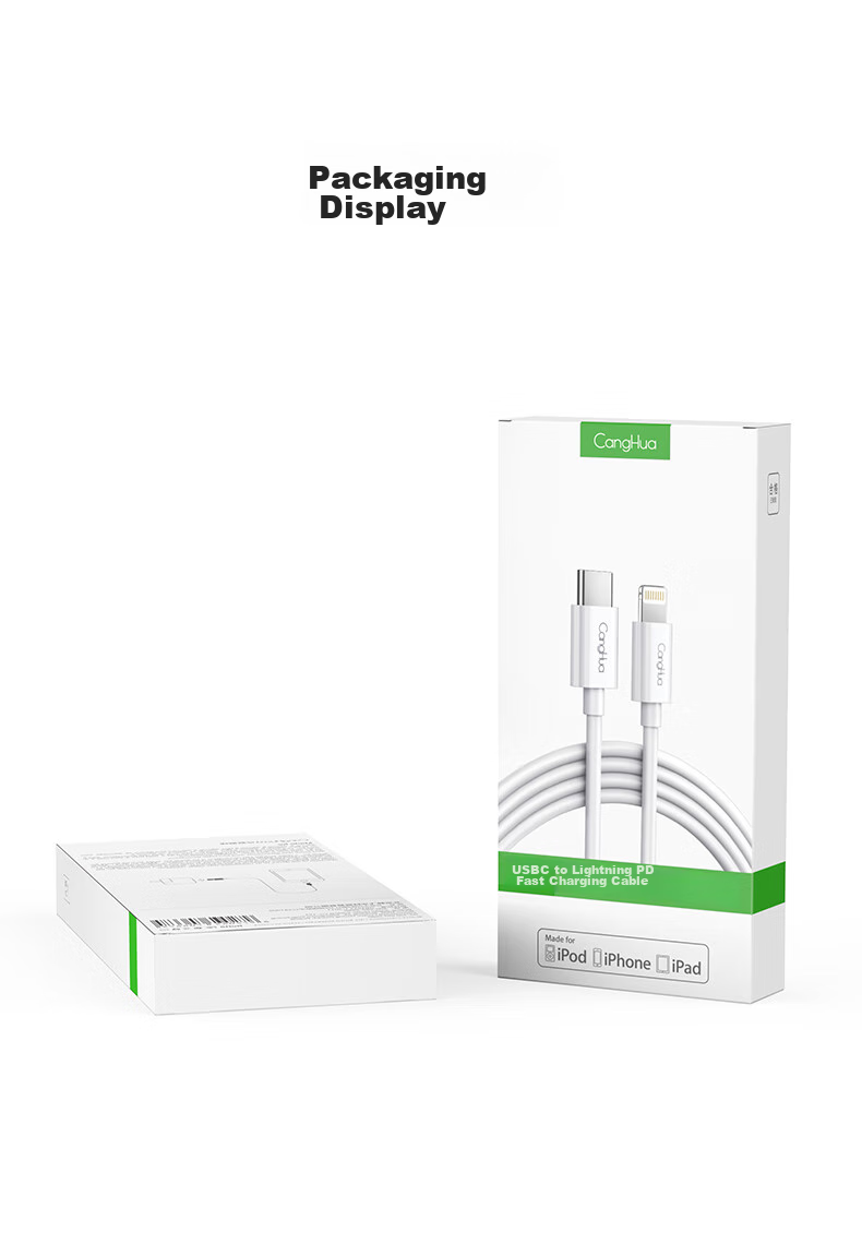Кабель CangHua MFi Certified, Type-C - Lightning, PD 30/20W, для iPhone 14/13 Pro Max/12/11