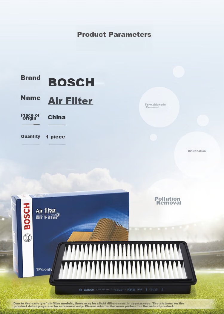Воздушный фильтр BOSCH 0986AF2875 для Mitsubishi Lancer Evolution, Lancer, Outlander, Subaru Forester, Peugeot 4008