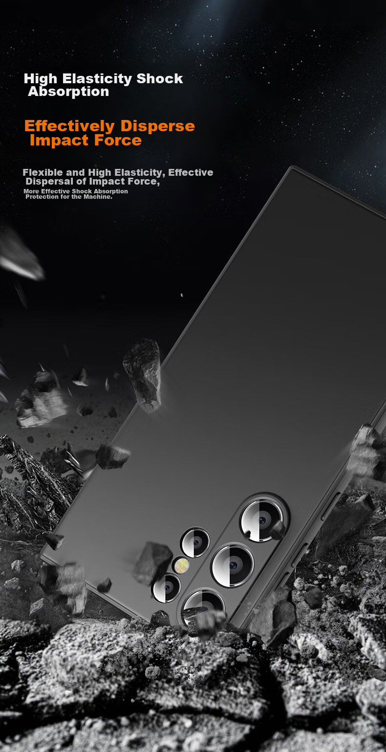 Чехол BIAZE для Samsung S24 Ultra, противоударный, ультратонкий, с защитой от отпечатков пальцев, черный
