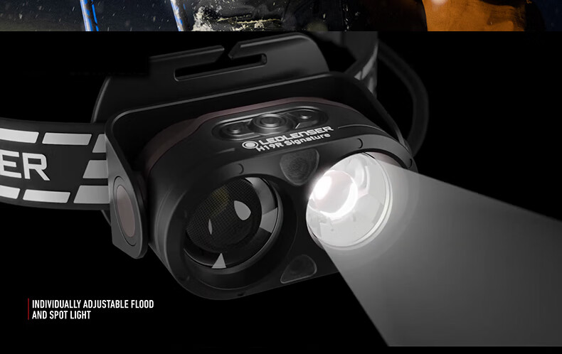 Налобный фонарь LED LENSER H19R SIG, мощный, дальнобойный, с долгим временем работы, для пляжа, рыбалки, туризма, премиум версия