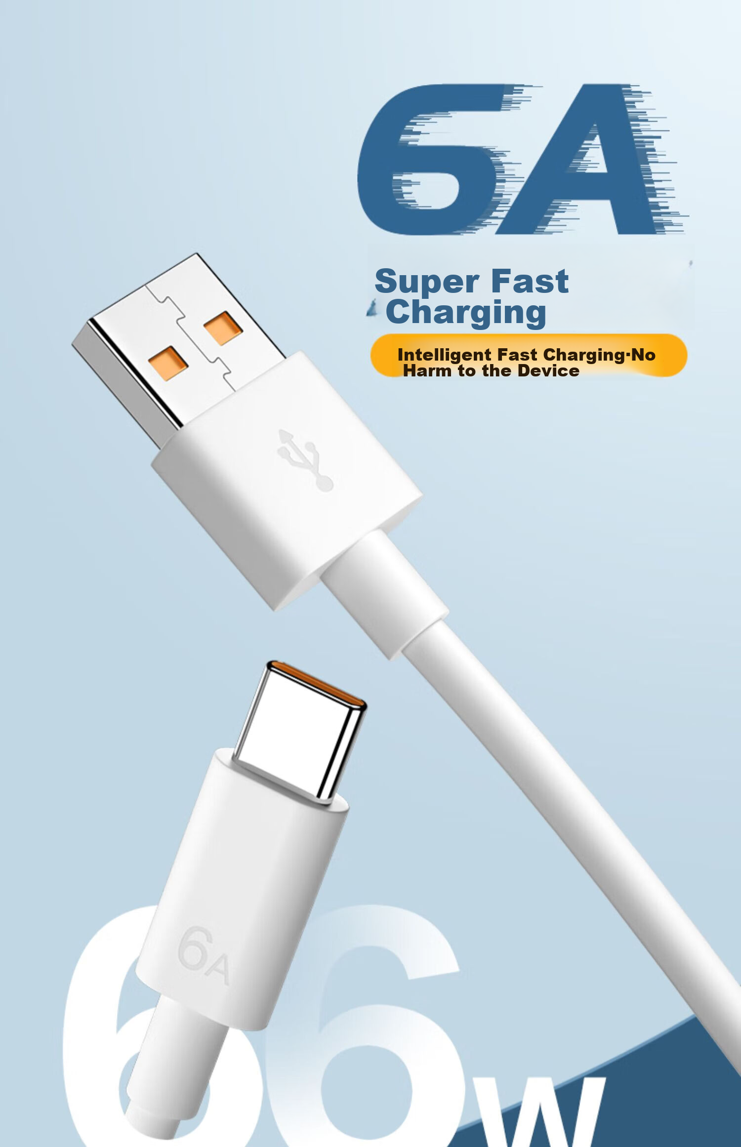 Кабель Shishan Type-C, 6A/5A, быстрая зарядка 40W/66W/100W, для Huawei Mate70/50/P60/40/Honor, автомобильный зарядный кабель