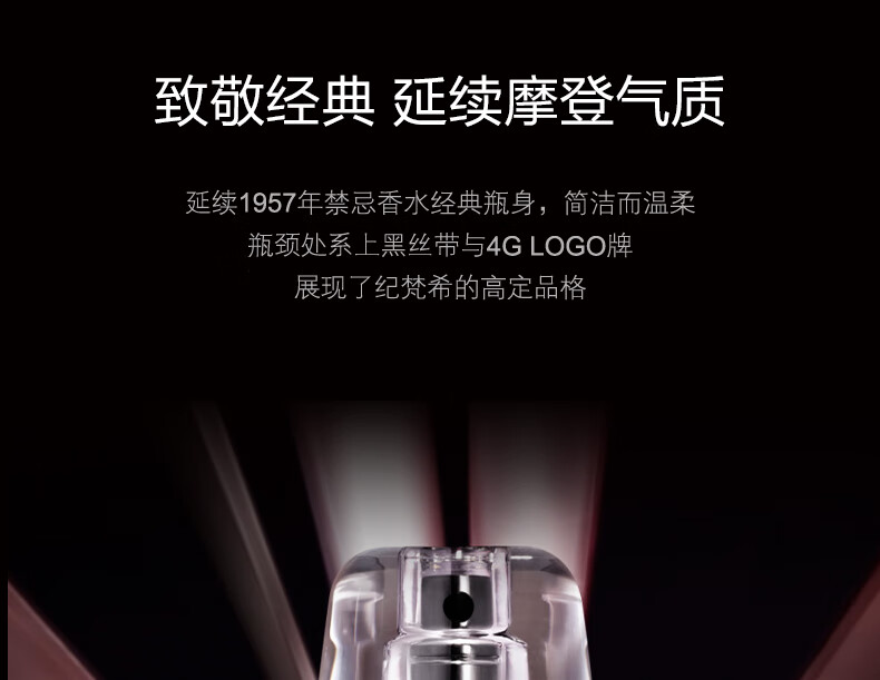 纪梵希（Givenchy）心无禁忌经典款香氛礼盒35ml香水黑白香调 生日礼物送女友