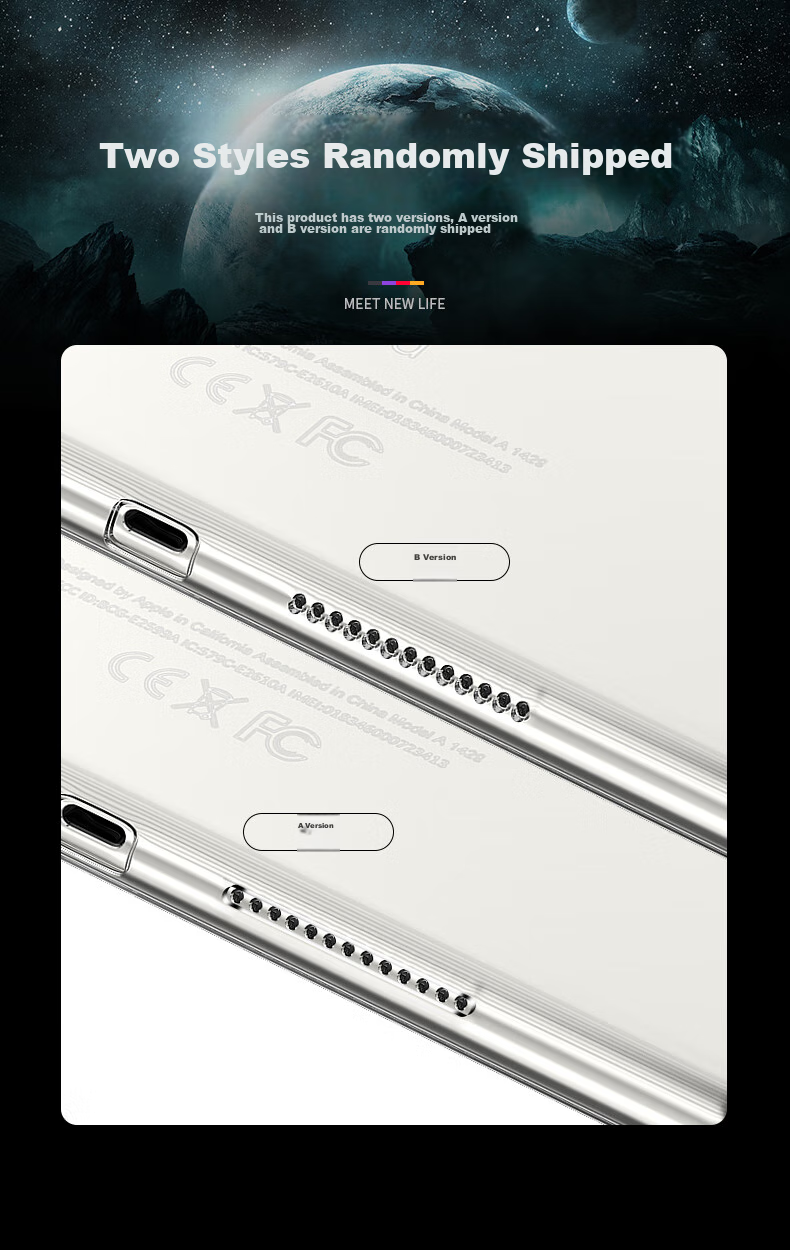 Чехол BIAZE для Apple iPad 9.7 дюймов (2018/2017), защитный силиконовый прозрачный, PB02-Transparent White