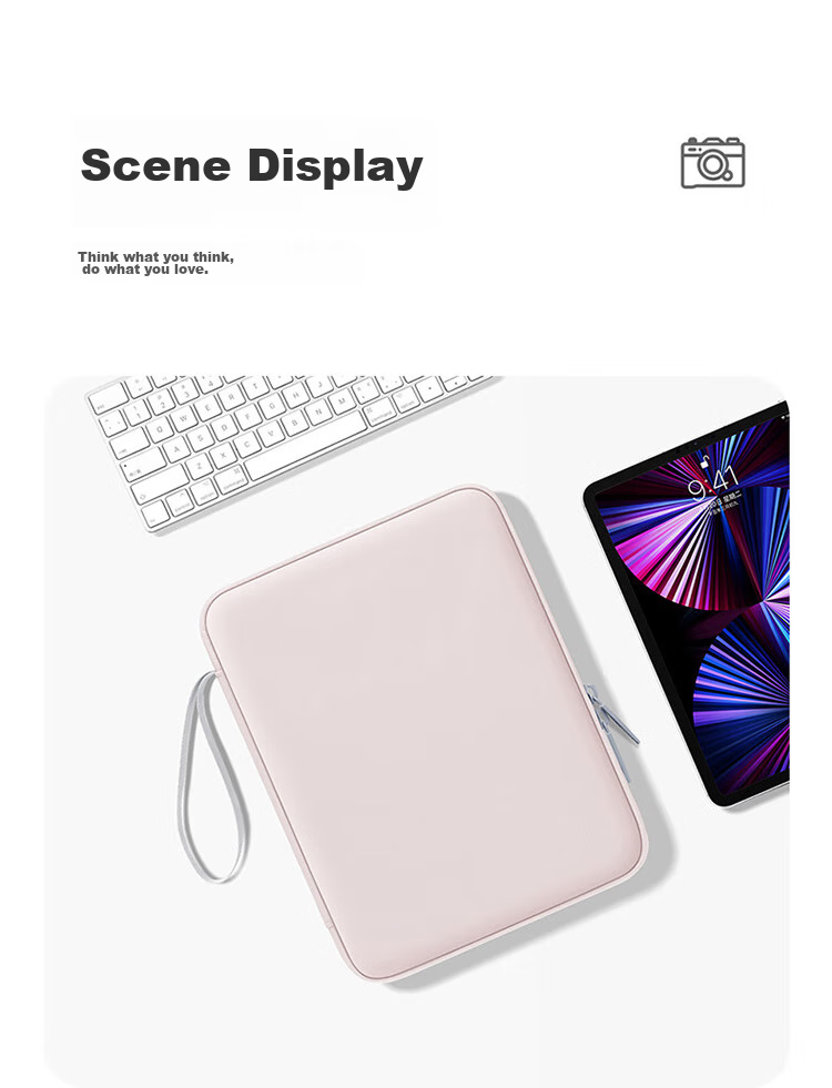 Защитная сумка для планшета BUBM, чехол для Apple iPad и Huawei, аксессуар для хранения, светло-розовый