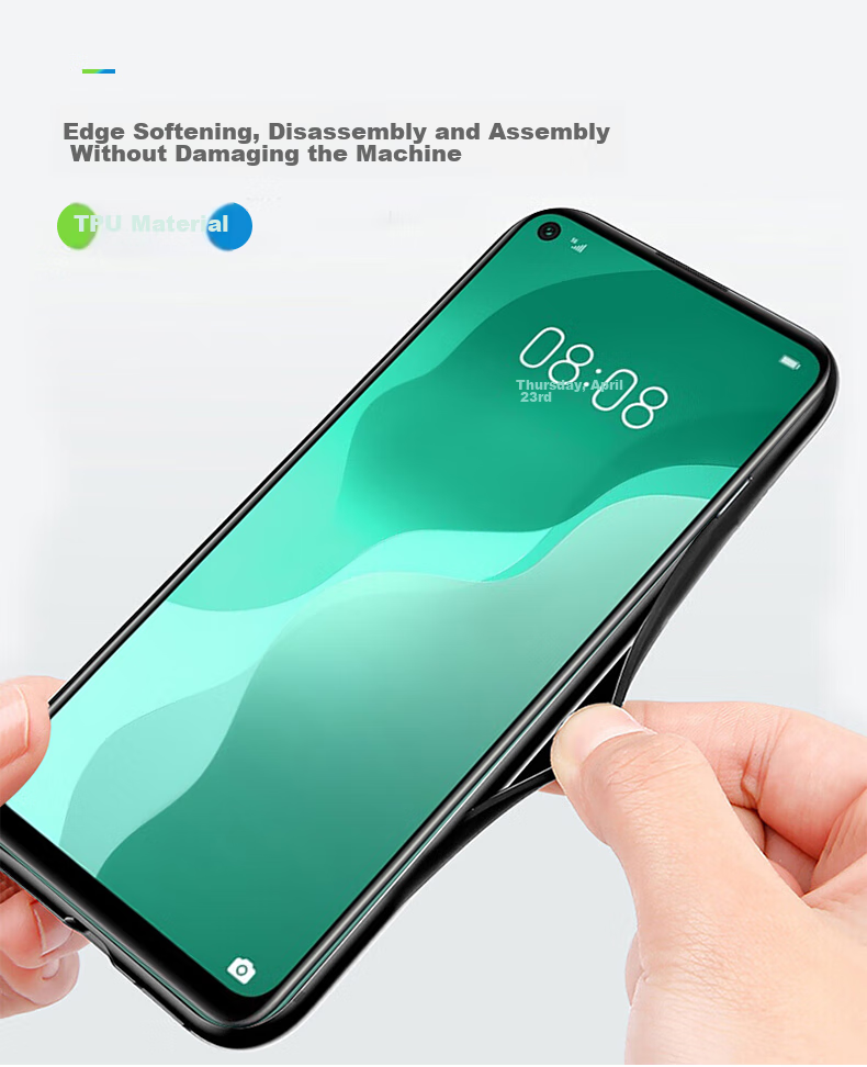 Чехол для телефона HotFire для HUAWEI Nova 7 SE, Huawei Nova 7 SE 5G, противоударный, матовый, прозрачный, черный