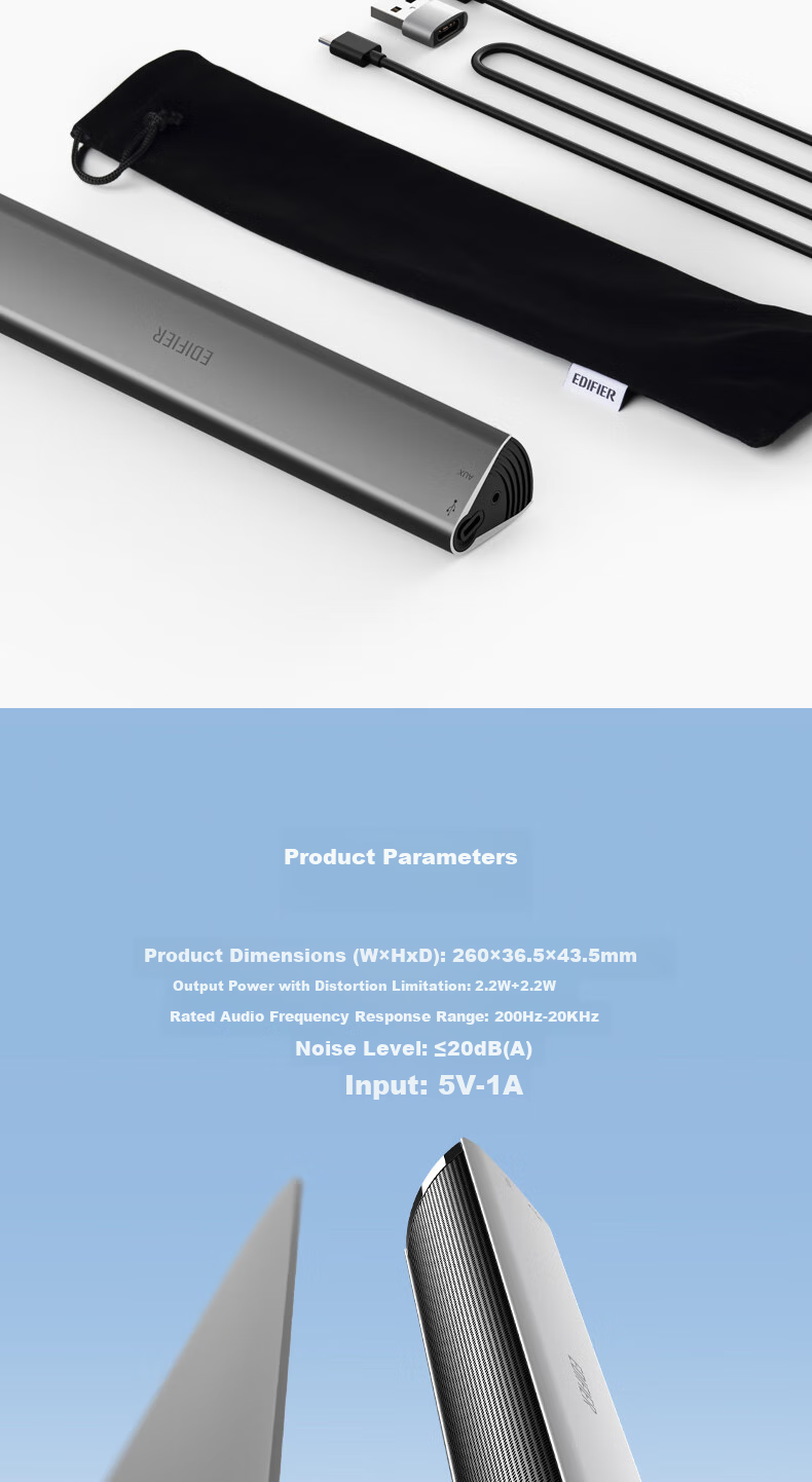Портативная колонка EDIFIER M16+ с USB звуковой картой и Type-C интерфейсом, титаново-серый